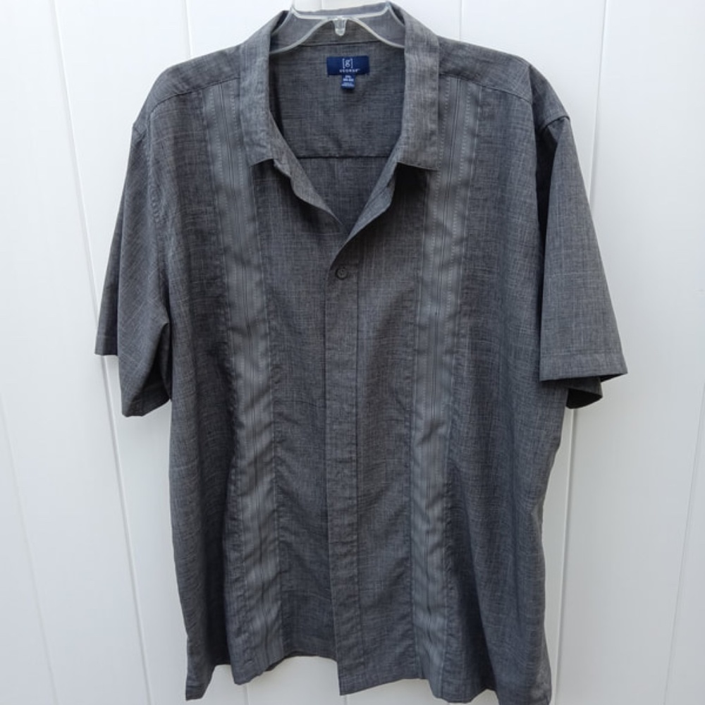 George Cuban vibe casual button down shirt lightweight comfortable ​Size 2X